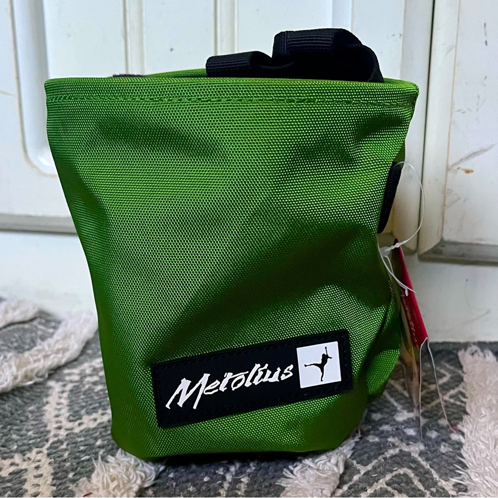 Metolius chalk bag green rock climbing